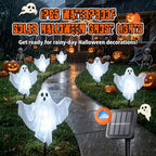 6-Pack Solar Ghost Lights for Halloween Decorations Outdoor Cool White - Image 5