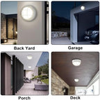 8” Bulkhead LED Light White Round,Nautical Outdoor Lights 8" LED Sauna Light Fxiture Outdoor White Round Nautical Bulkhead Lights 3000K,1500 Lumen,15W - Image 6