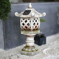 Buddha Statue,Japanese Solar Pagoda Garden Lantern Yard Zen Decor Lawn Patio Deck Art Outdoor Statue Home Decoration,B+30cm by Unknown