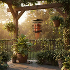 Handmade Copper Wind Chime - Decorative Metal Bells for Balcony, Garden, and Patio - Unique Ship, Soothing Sounds for Outdoor Relaxation - Image 5