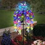 Wisteria Flower Solar Garden Stakes Pathway Lights,Yard Decorations Outdoor by HokfirmHomeDecorGarden