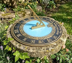 Brass Garden Sundial 10 Inch Engraved Grow Old with Me Outdoor Garden Home Decor Gift - Image 6