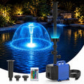 Pond Fountain Pump Kit, 880GPH Submersible Water Pump with Remote Control LED Lights, 3 Spray Patterns, Adjustable Flow, Quiet Operation, for Pond, Garden, Backyard Water Feature by Devopet