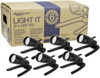 Aquascape 1-Watt LED Spotlight 6-Pack, Submersible Outdoor Pond and Landscape Lighting, Energy-Efficient Waterproof Spot Lights, 84045 by Aquascape