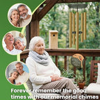 Personalized Cardinal Sympathy Gifts Wind Chimes Outdoor - Image 4
