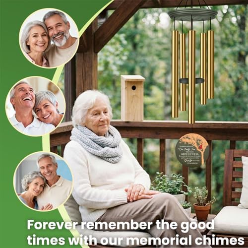 Personalized Cardinal Sympathy Gifts Wind Chimes Outdoor - Image 4