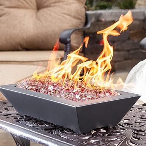 Mr. Fireglass 10 lbs High Luster Fire Glass, 1/4 Inch Reflective Rose Gold - Image 3