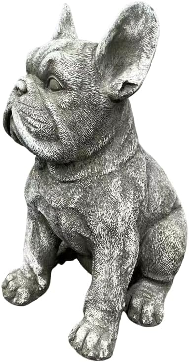 16" Large French Bulldog Statue Resin Outdoor Garden Decor Weatherproof - Image 6