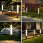 Landscape Path Lights,40 Inch Outdoor Bollard Lights AC 100-240V Aluminum Modern Pathway Lamp IP65 Waterproof 3000K Luxury LED Lighting for Commercial Garden Walkway Lawn Decoration - Image 6