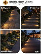 Gardenreet Mini Brass Low Voltage Well Light, 12V Beacon-Top, IP65, 12Pk - Image 7