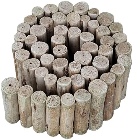 Forever Bamboo Natural Eucalyptus Wood Solid Log for Landscaping Edging Lawn Garden Fence Borders 72 in L x 6 in H x 1.25 in D - Image 2