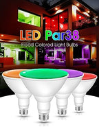 Fulighture Green Flood Light Bulbs 2 Pack,PAR38 15W(100W Equivalent) - Image 7