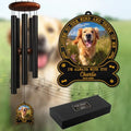 Personalized Dog Memorial Wind Chimes for Outdoors – Custom Photo Name & Years Remembrance Chime – Sympathy Gift for Loss of Loved Pet – Meaningful Pet Loss Keepsake for Garden, Porch by AlpadilCo