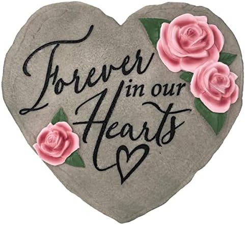 Spoontiques 13221 Forever in Our Hearts Stepping Stone, Pink by Spoontiques