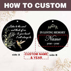 Personalized 32" Wind Chimes for Outside, Memorial Gifts with Hummingbirds - Image 3