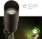 Amped Landscape Lighting 12V Accent Spot Light with MR16 Socket in Bronze Powder Coated Aluminum - Image 4