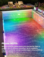 Solar Pool Lights for Above Ground Pools,IP68 Pool Solar Lights 4 Pack Blue - Image 7