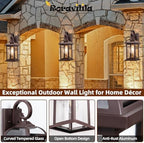Dusk to Dawn Outdoor Lighting Oil Rubbed Bronze IP65 Waterproof - Image 3