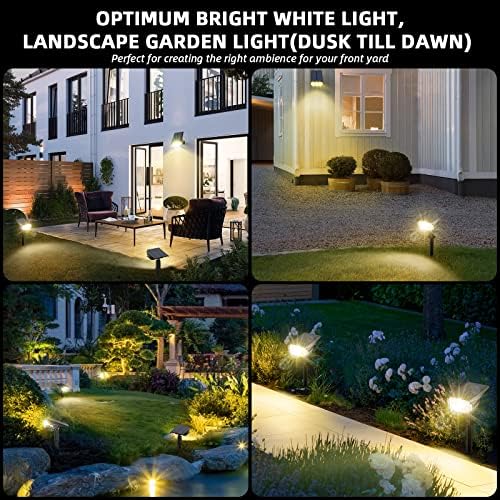 LEREKAM Solar Spot Lights Outdoor Landscape Light, 40 LEDs Solar Landscape Spotlights Outdoor Waterproof Auto On/Off Garden Lights, Outdoor Solar Lights for Yard Palm Tree Driveway Patio Pool - Image 7
