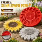 Concrete Stepping Stone Molds, 15 Inch Round Garden Paver Mold，Snowflake - Image 2
