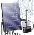 Biling 12W Solar Pond Pump Dry-Run Protection Quiet Fountain Pump Bird Bath by biling