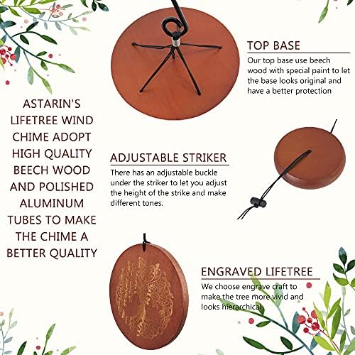 Astarin's Tree of Life Wind Chimes 36in Outdoor Garden Gift for Grandma Mom - Image 2