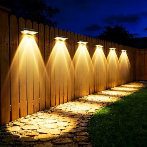 Solar Fence Lights Outdoor, 16 Pack Fence Lights Solar Powered - Image 2