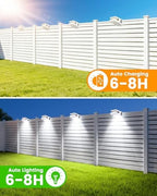 Clip-On Solar Lights Outdoor, Motion Sensor, 6 Pack, White - Image 5