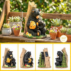 Candieslife Solar Bear Garden Statue with Glowing Beehive & Cub - Outdoor LED Figurine Decor for Patio, Lawn, Yard Art - Unique Birthday Housewarming Gift for Women, Mom, Father - Image 4