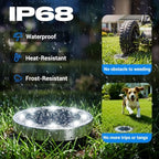 Peasur Solar Ground Lights Outdoor, 24 Pack Flat Solar Powered Disc Lights, IP68 Waterproof, Anti-Rust, Landscape Lighting for Pathway Garden Yard Lawn Walkway Landscape Driveway, Cool White - Image 3
