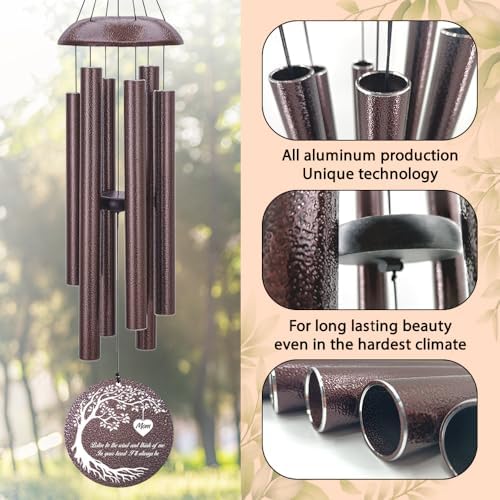 Personalized Memorial Wind Chime, Metal Wind Chime Deep Tone - Image 4