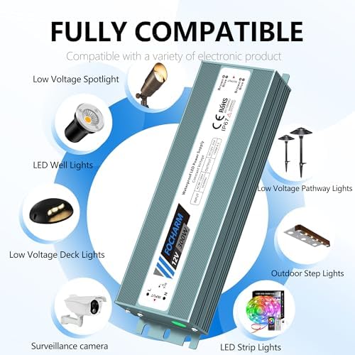 LED-Driver Waterproof 12V 300W: AC90-130V to 12V DC IP67 25A - Image 5