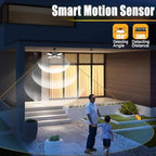 Solar Shed Light Outdoor Indoor Upgrade 1200LM 174LED 4 and 1 Heads Motion Sensor Pendant Light Daytime Work Light with 5 Lighting Modes Remote Control IP65 Waterproof for Barn Gazebo Shop 2 Pack - Image 5