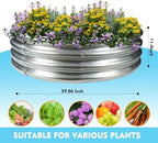 TBMLC 60" Round Galvanized Steel Fire Ring Pit/Raised Garden Bed Kit - Image 3