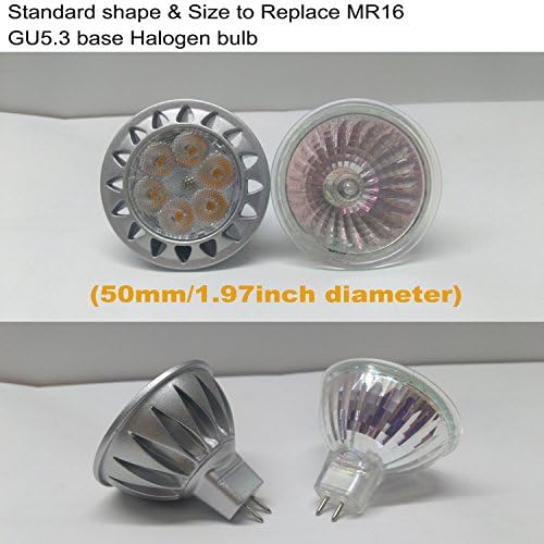 ALIDE MR16 GU5.3 Led Bulbs 12V 50W 75W Equivalent 60 Degrees,2700K Warm - Image 2