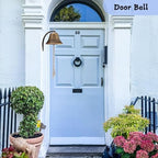 Cast Iron Hanging Dinner Bell with Outdoor Mount for Door Wall(L) - Image 6
