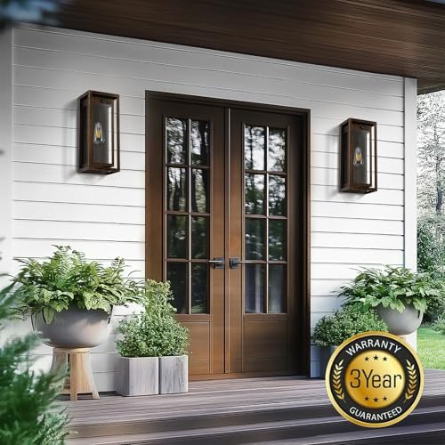 15" Motion Sensor Outdoor Wall Lights, Outdoor Sconces, 2 Pack - Image 2