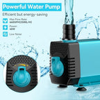Antfraer Pond Filter with Pump Kits, Pond Filters for Outdoor Ponds Built In 660GPH Pond Pump, Pond Filter Box Suitable for Garden, Fountain, Pond, Animal Sink, Waterfall, Aquarium-Corded Electric - Image 6