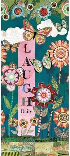 Studio M Art Pole Outdoor Decorative Accessory for Landscaping, Gardens, and Yards, 16 Inches Tall Weather Resistant PVC with Vinyl Wrap, Patchwork Flutters - Image 3