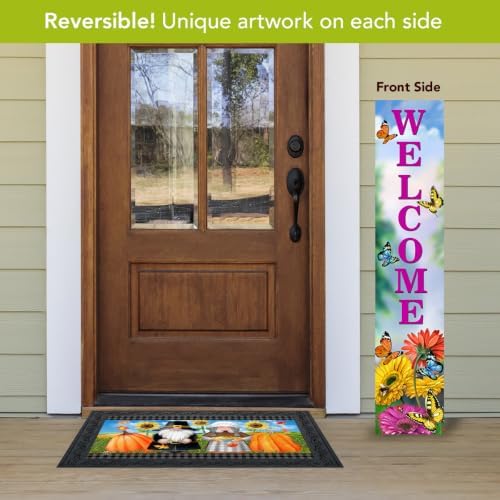 Briarwood Lane Spring Double Sided Reversible Pine Porch Leaner 47x9.5 Spring Flowers For Spring Porch Leaner - Image 2