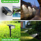 nipify 8 Pack 62 LED Solar Spot Lights Outdoor Motion Sensor with 3 Modes - Image 4