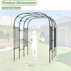 Garden Arch Trellis - 69"L*71"W*87"H, Trellis for Climbing Plants Outdoor - Image 2