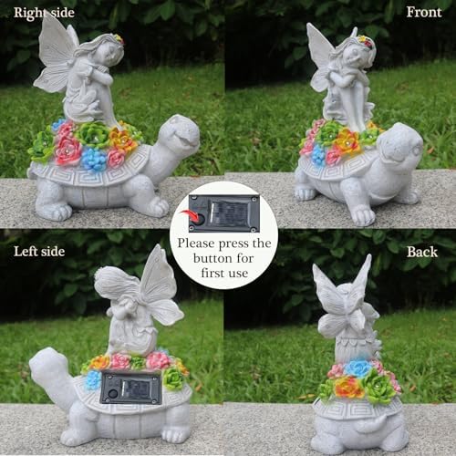 Solar Turtles For Outdoors Solar Turtle Garden Decor Solar Turtle Lights - Image 3