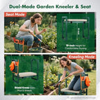 SakerPlus Garden Kneeler and Seat, Heavy Duty Foldable Garden Stool - Image 6
