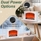 Fireplace Lanterns Decorative,Large LED Fireplace Lamp,Fake Fireplace Decor - Image 5