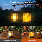 Brightever 6-Pack Solar Lanterns Outdoor Lights, Upgraded Flickering Flame Solar Lanterns Outdoor Waterproof, Hanging Solar Lights for Outside with Clip, Solar Lantern Lamps for Backyard Garden Decor - Image 4