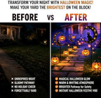 Halloween Solar LED Garden Stake Light Black Cat Jack-O-Lantern - Image 2