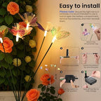 Solar Garden Lights,6Pack Swaying Butterfly Lights Garden Decor - Image 4