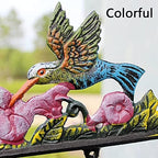 Cast Iron Doorbell Wall Bell Indoor Outdoor Din Cast Iron Doorbell with Welcome Sign Hummingbird Dinner Bells Farmhouse Wall Bell Hanging Bell Home Decoration Doorbell - Image 4