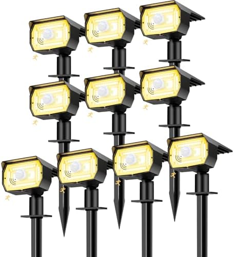 nipify Solar Lights Outdoor Waterproof, Motion Sensor Spot Landscape Light by Nipify